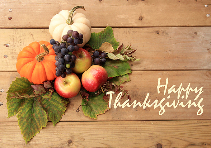 Happy Thanksgiving - Harvest Health Foods is Closed November 23, 2017