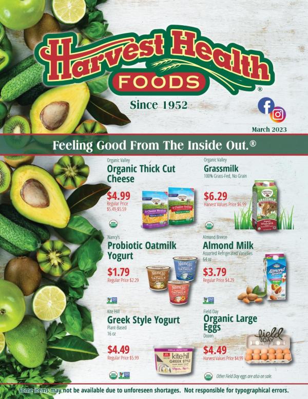 Harvest Health Foods March 2023 Sale Flyer