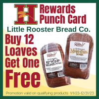 Little Rooster Bread Punch Card