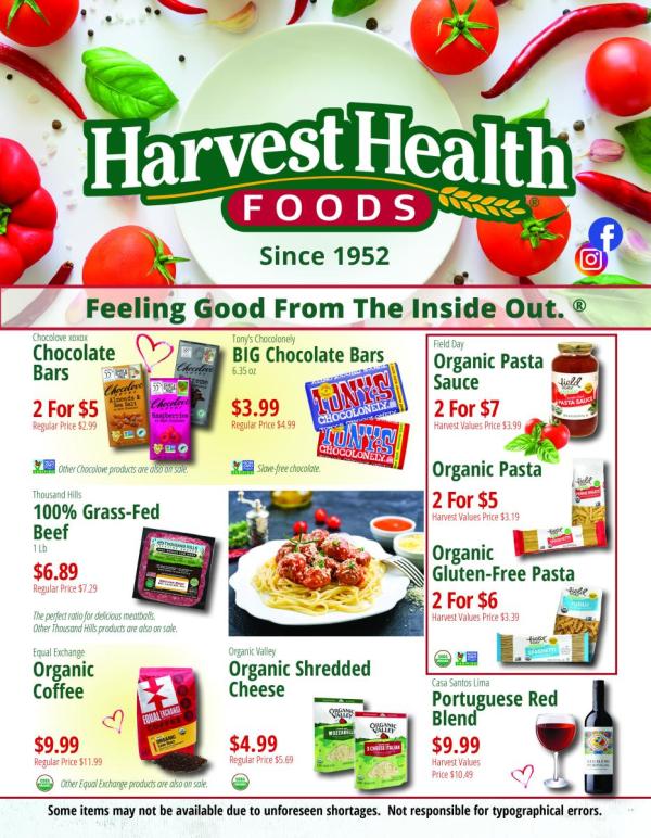 Harvest Health Foods February 2024 Sale Flyer