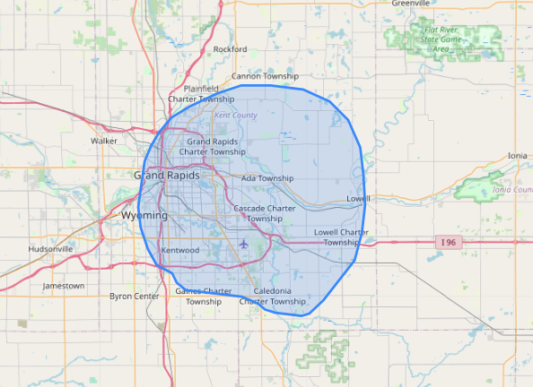 Cascade - Grand Rapids Delivery Zone