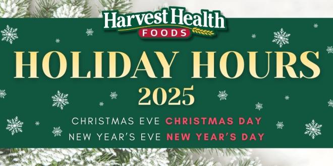 Holiday Hours 2025