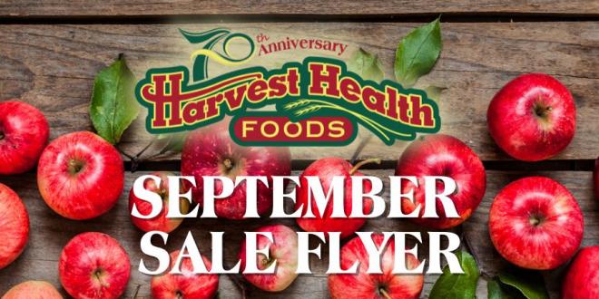 Harvest Health Foods September Sale Flyer