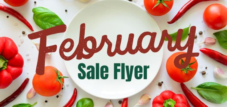 February Sale Flyer - Harvest Health Foods