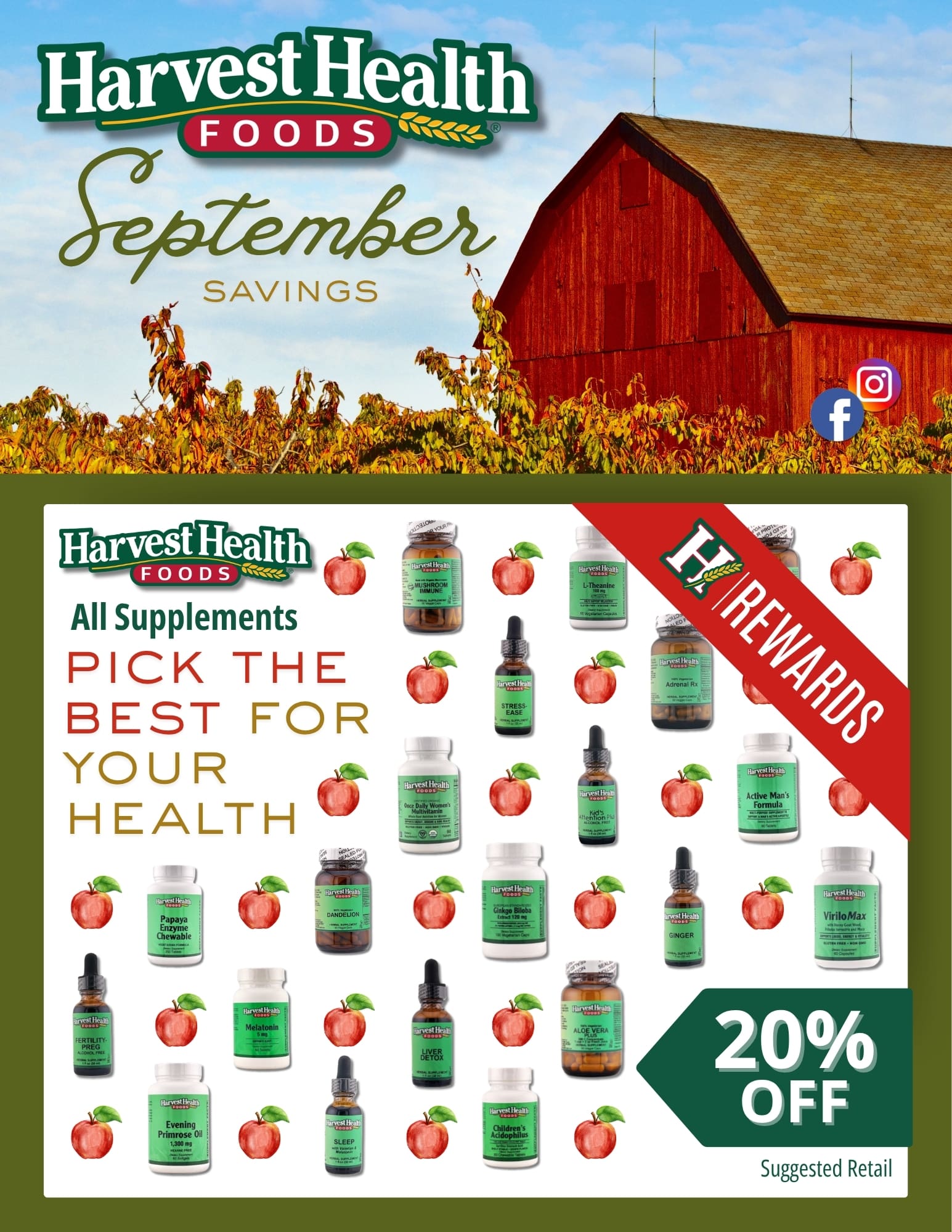 Harvest Health Foods September Flyer
