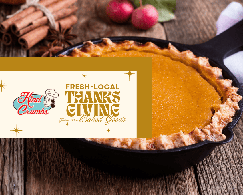 Image of pumpkin pie in a cast iron skillet