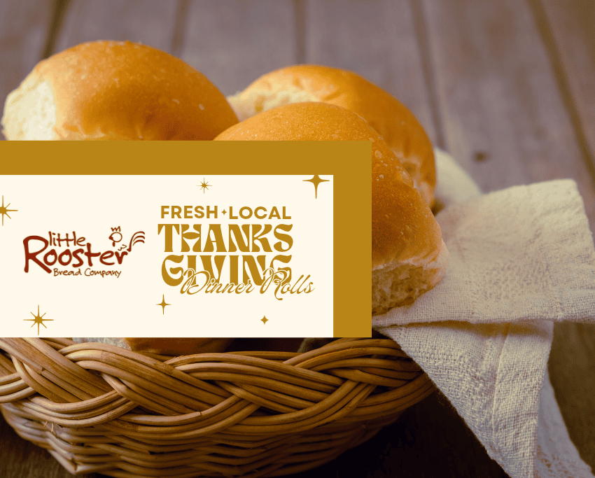 Image of fresh-baked rolls in a basket